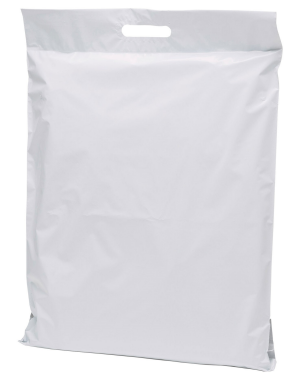 E-handelspåse med handtag 250x350mm Vit/Svart